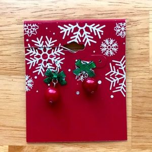 Winter Holly Berry Earrings